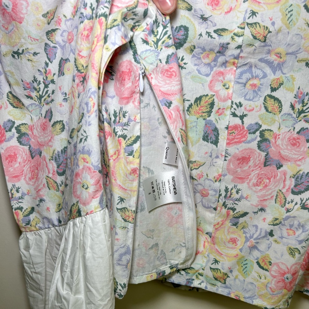 Batsheva x Laura Ashley spring prairie blouse in quartet 8 - Picture 5 of 5